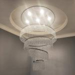 Modern Staircase Chandeliers For Living Room Lobby Club Luxury Ring Lights(WH-NC
