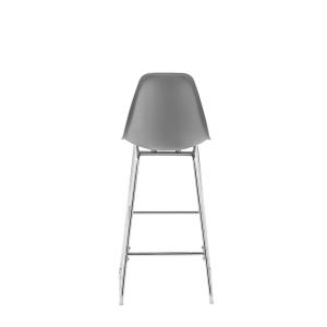 China European Bar Stool Chair Stainless Steel Leg Minimalist Coffee Bar Furniture wholesale