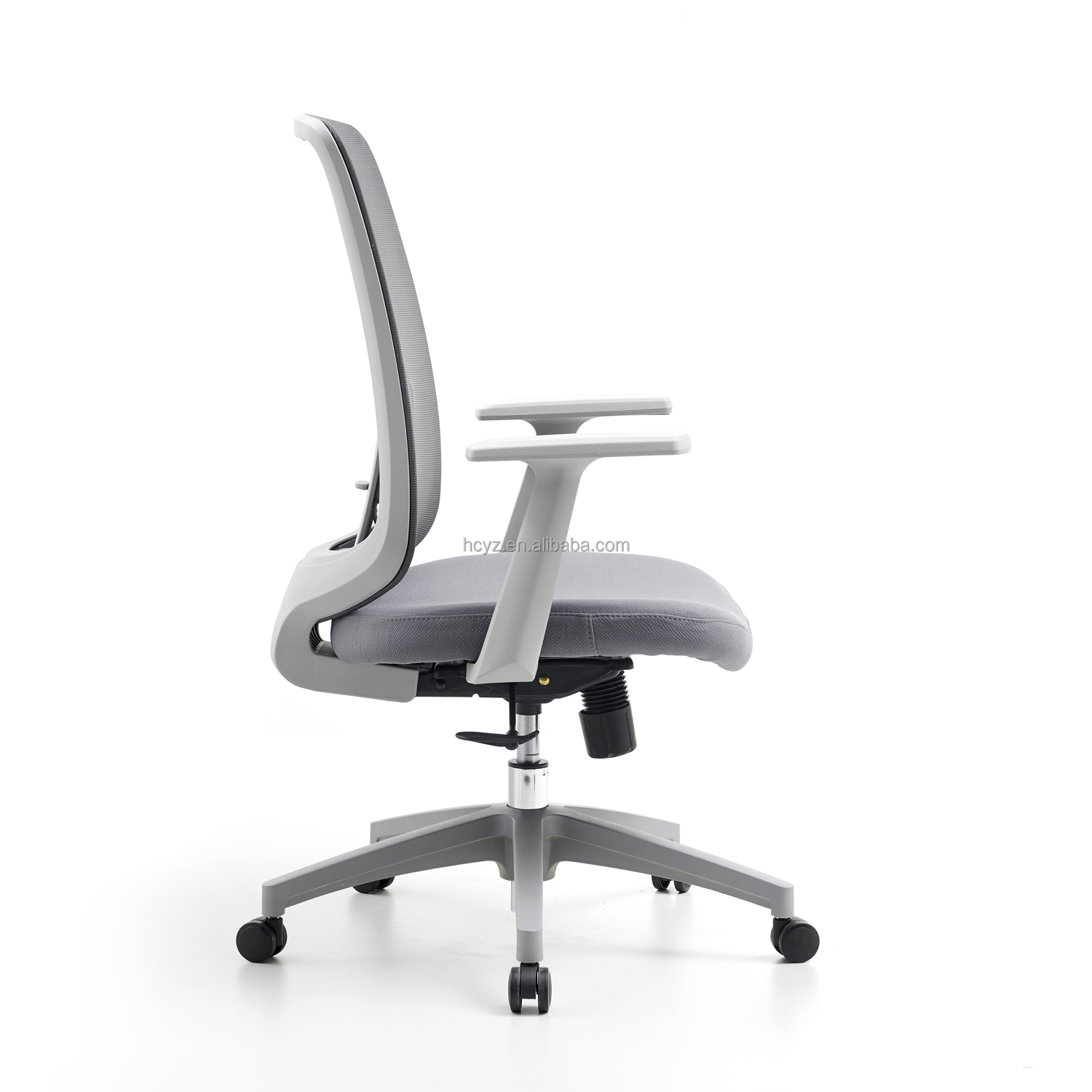 M-062B Mid back gray swivel mesh chair ergonomic executive high back office chair