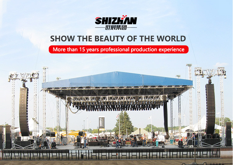 Aluminum Lighting Truss Tower Speech Space Frame Roofing Circular Roof Modular Shine Structure