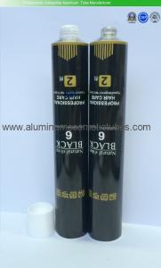 China Soft Empty Aluminum Cosmetic Tubes 60ml Custom Logo For Toothpaste / Hair Color Cream wholesale