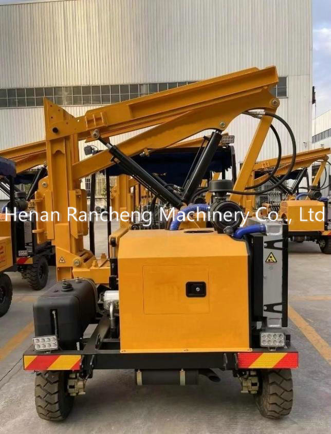 Solar Pile Driver With 39KW Engine 170 Cm Drilling Depth 2600 Mm Piling Height