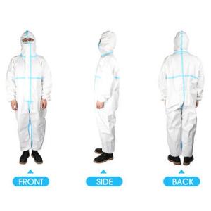 China Free Sample Disposable Protective Coverall , Barrier And Protective Effect wholesale