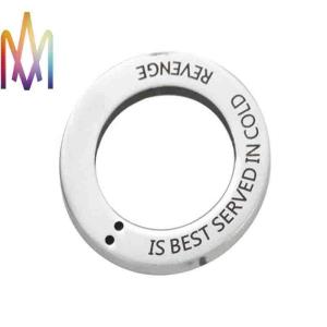 China 30mm Revenge Is Best Served In Cold Engraved Bracelet Charms wholesale