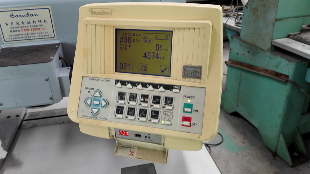 380V 50Hz Used Multi Needle Embroidery Machine Barudan BEDXH-YN-B20