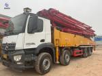 2nd Used SANY Concrete Pump Truck With Mercerdes Benz Boom Length 56m