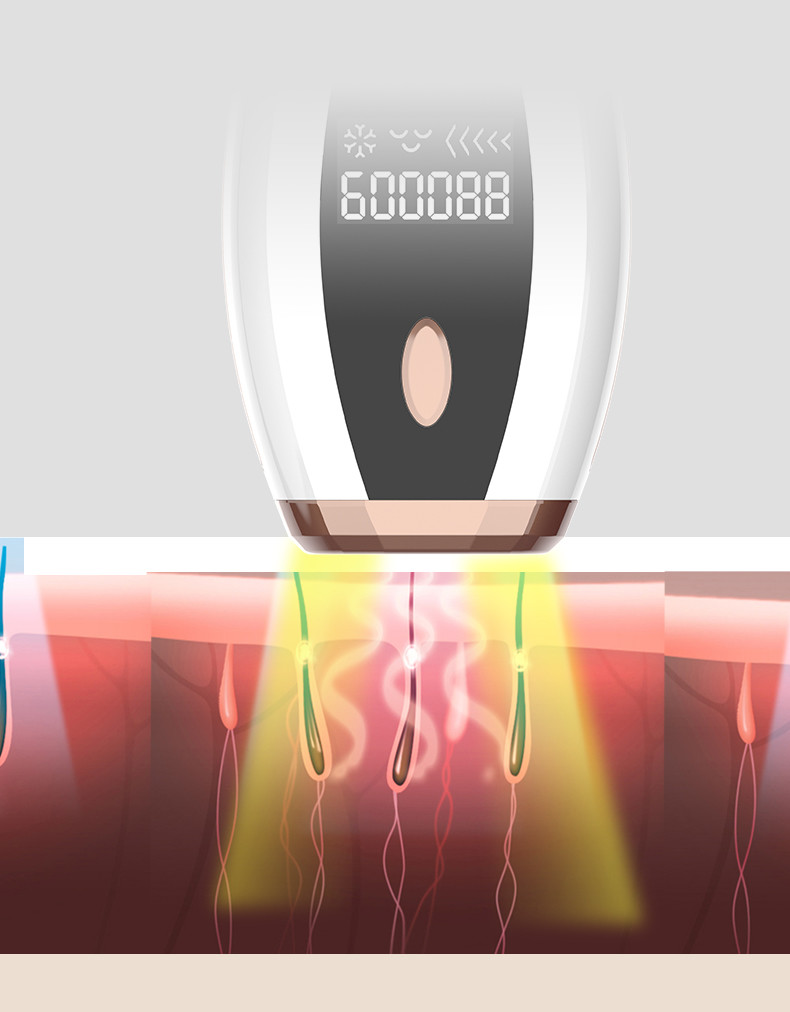 600000 Shots 4 Cm2 Light Area Painless IPL Hair Removal Device