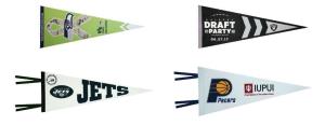 China Advertising 150D Polyester Felt Pennant Banner Sublimation Printing wholesale