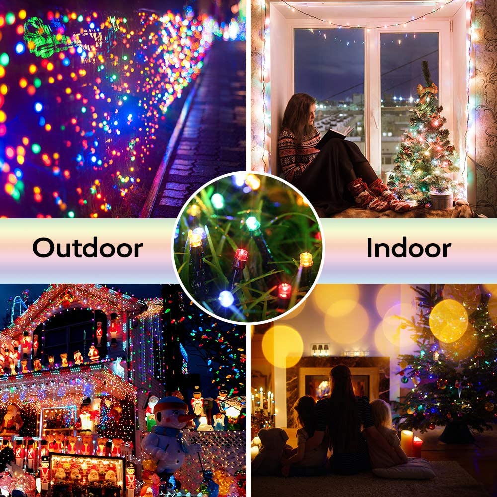 Christmas Garland Led Fairy Light Outdoor Solar Powered String Lights 3 Mode Garden Wedding Decoration Waterproof