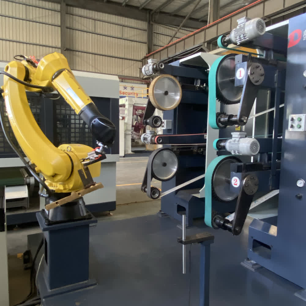 FANUC Robotic Grinding Cell For Hardware Grinding