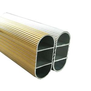 China Anodized Silver Gold Aluminum Extruded Profile For Clothes Hanger wholesale