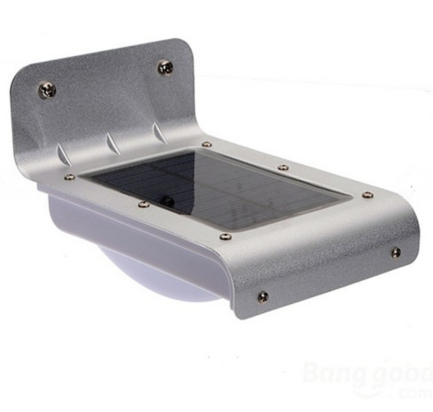 16 LED outdoor light waterproof solar powered led wall light with sensor