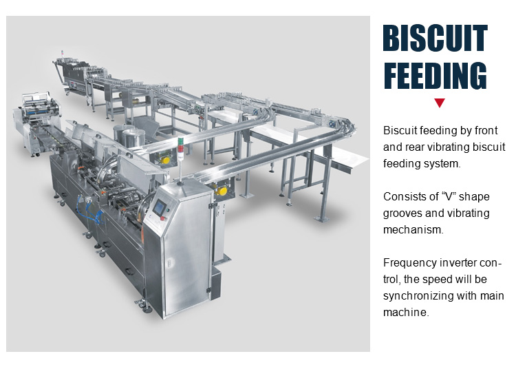Cracker Sandwich Biscuit Manufacturing Machine , Automatic Cookie Making Machine High Quality