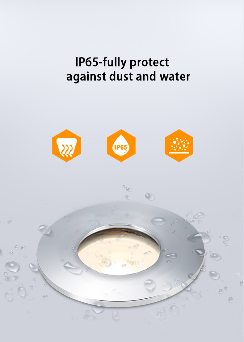 Black Recessed 50 W LED Waterproof IP65 Downlight For Kitchen