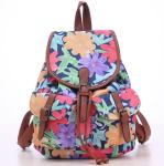 Vintage European and American fashion printing ladies casual shoulder bag