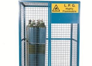 China Large Size Gas Cylinder Cages Air Conditioner Cage Anti Theft For Warehouse wholesale