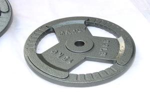 China body fintess Barbell Metal Weight Gym Plate with Three Handle wholesale