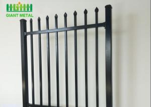 China OHSAS 18001 Home Garden Powder Coated Tubular Steel Fence wholesale
