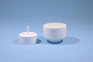 China 1400℃ 3.2g/Cm3 Alumina Ceramic Protection Cap wholesale