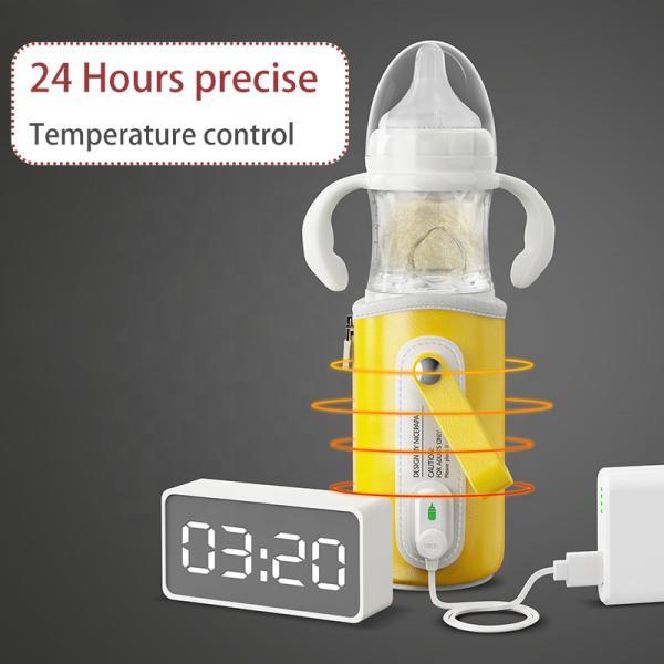 Customized logo USB Portable Travel outdoor PPSU feeding baby warmer bottle gift
