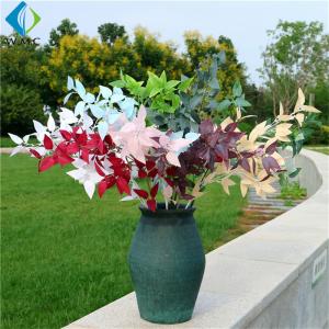 China Wedding Decoration Artificial Honeysuckle Flowers , Lonicera Japonica Leaves wholesale