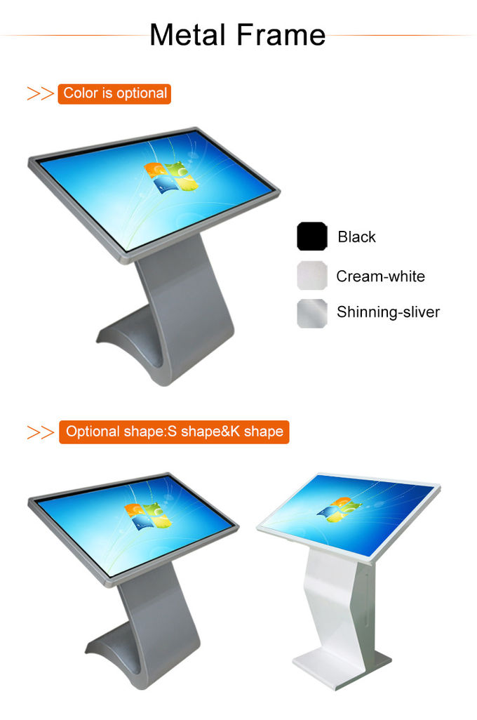 Samsung LG Free Standing Kiosk 32'' 700 Nits 1920x1080 FHD 3G 4G WIFI Touch Screen