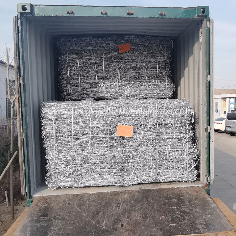2*1*0.5M Pvc Coated Gabion Box Galvanized Heavy Duty Mesh