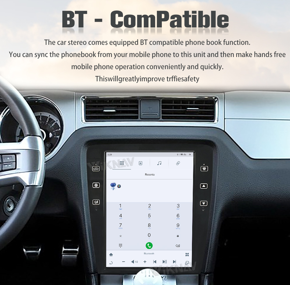 Android 13 Car Radio GPS Navigation For Ford Mustang Multimedia Player 09-13