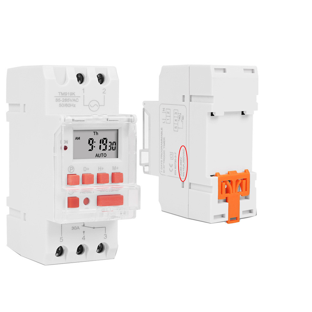 5000W 30A Weekly 7 Days Programmable Timer Controller AC 220V Digital Time Switch Relay