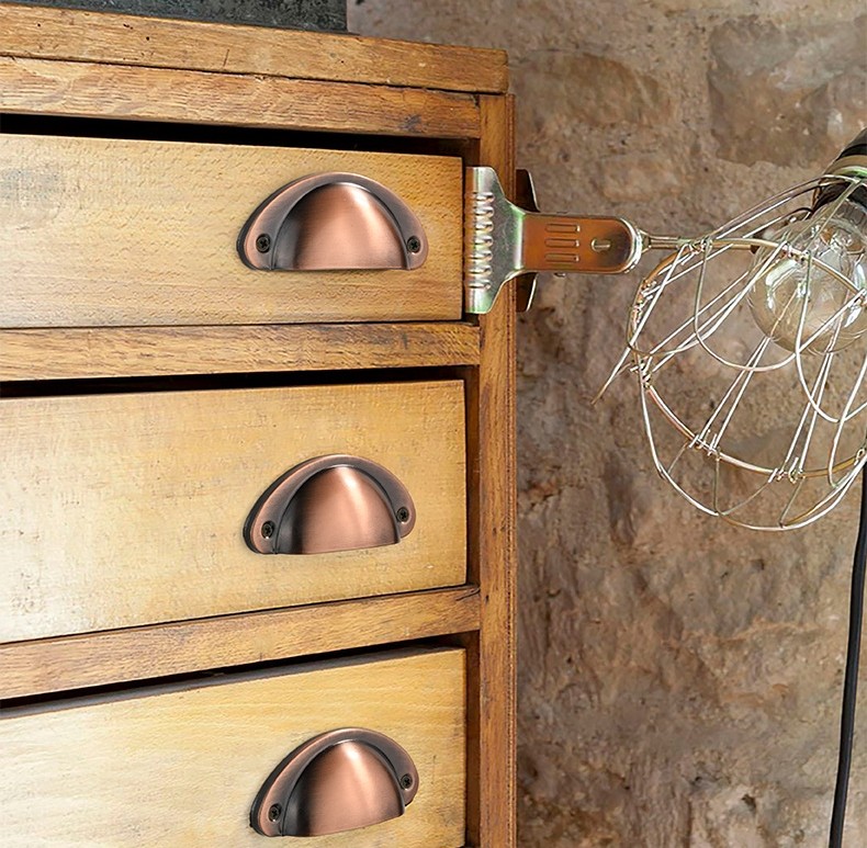 Metal Kitchen Drawer Cabinet Door Handle Shellantique Brass Door Cabinet Knobs RCW-26986