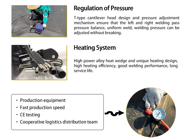 High Frequency Plastic Welding Machine for Dam Liner HDPE Geomembrane Frequency 50HZ