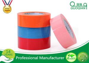 China Custom Printed Pink / Blue Packing Tape , Coloured Sticky Tape Environment Protection 35 - 65 Mic wholesale