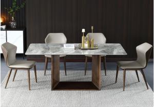 China Hotel Wedding Events White Marble Dining Table Rectangular Modern Minimalist Design Luxury Table wholesale