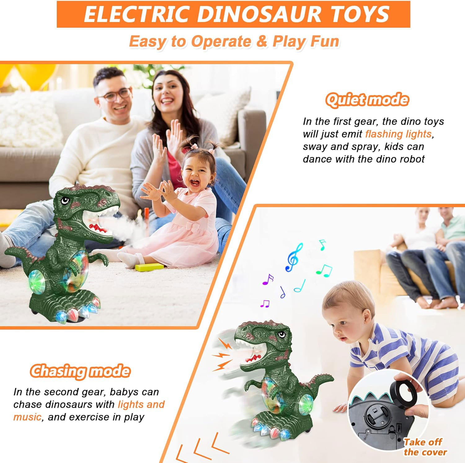 Model Decoration Dinosaur Toys Mist Spray Electric Dino Baby Toys for Kids Items