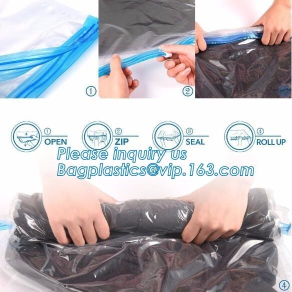 PA space bag for travel, vacuum pack mattress bag, vacuum plastic storage bags,