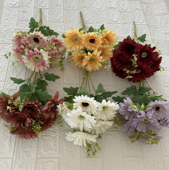 Multi Headed European Chrysanthemum Artificial Flower