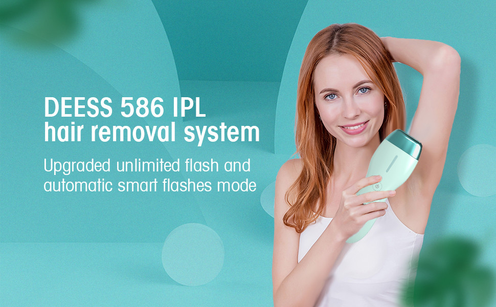 Single Flash Permanent Hair Removal Device , Deess 560nm Ipl Facial Hair Removal