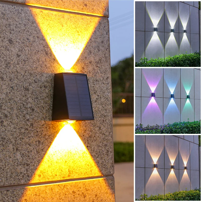 Lamp Sizes 12.7*4*8*12*7.2*7.5cm Solar Wall Light for Outdoor Waterproof Garden Decor