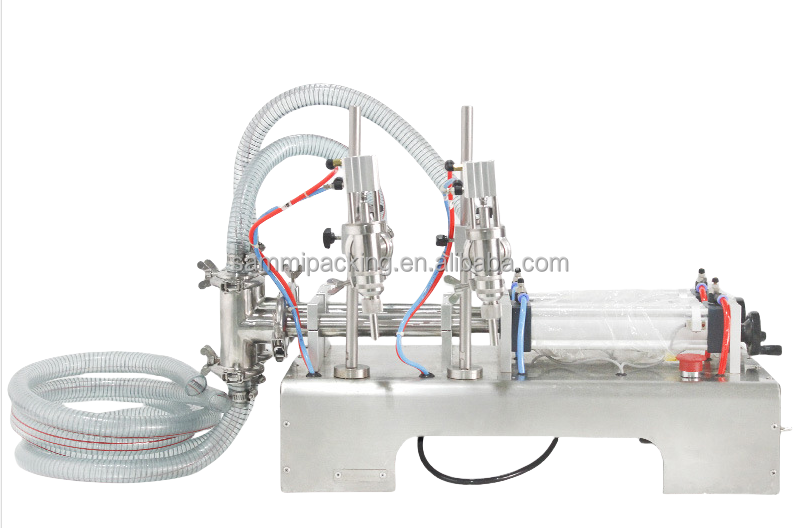 Full Pneumatic Double Head Table Top Liquid Filling Machine with 1% Filling Accuracy