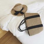 New Natural Rattan Style Fashion Plaited Article Paper Tote Handbag Shoulder