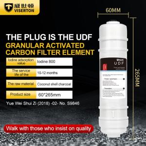 China Pre Carbon Pure Water Purifier Accessories 20% UDF Carbon Filter Cartridge Coconut Shell wholesale