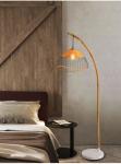 marble bamboo floor lamps living room sofa bedroom standing lamp bedside reading
