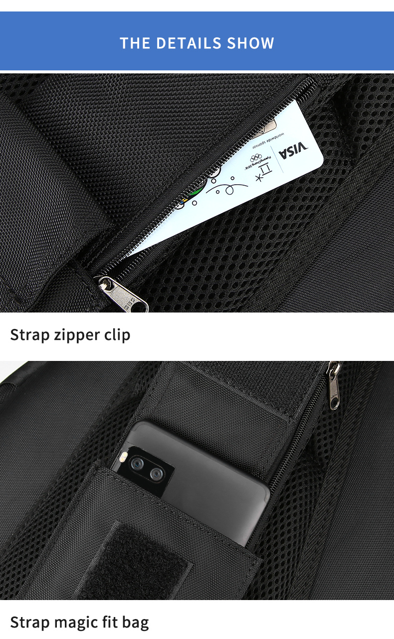 Against Theft Men'S Minimalist Sling Bag Sports Sling Bag Large Capacity