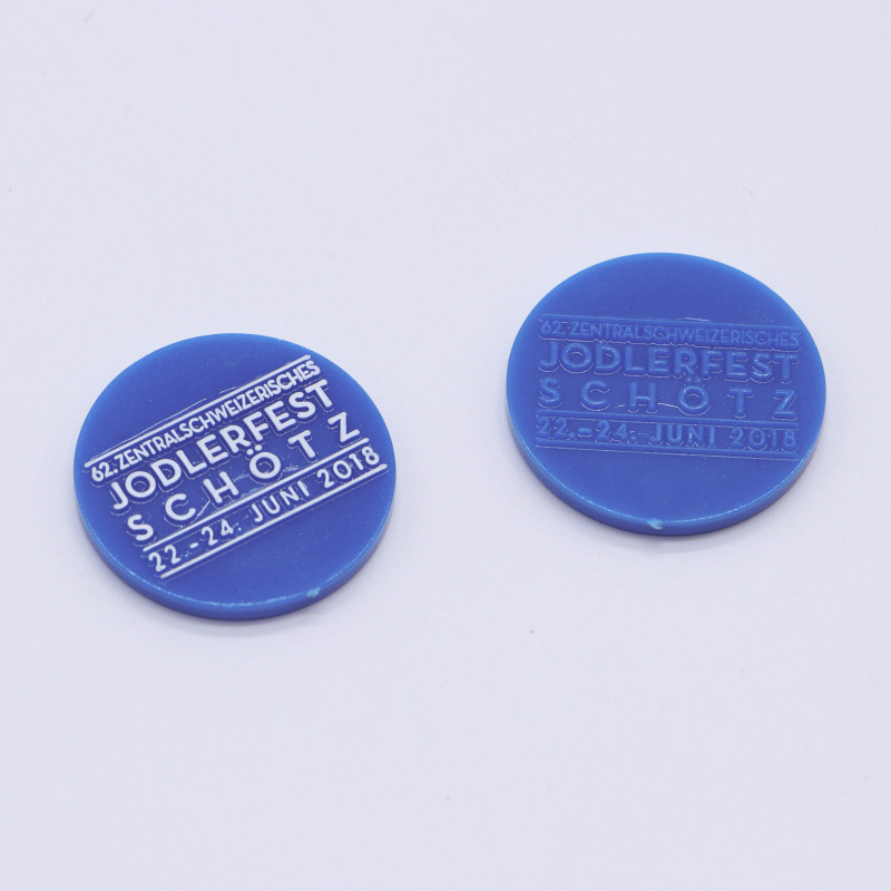 Embossed Customized Colorful Plastic Token Coins for Promotion