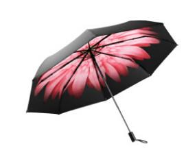 China Flower Print Lightweight Folding Umbrella , Ladies Compact Windproof Umbrella wholesale