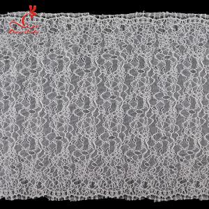 China High quality White nylon lace fabric for long dress wholesale