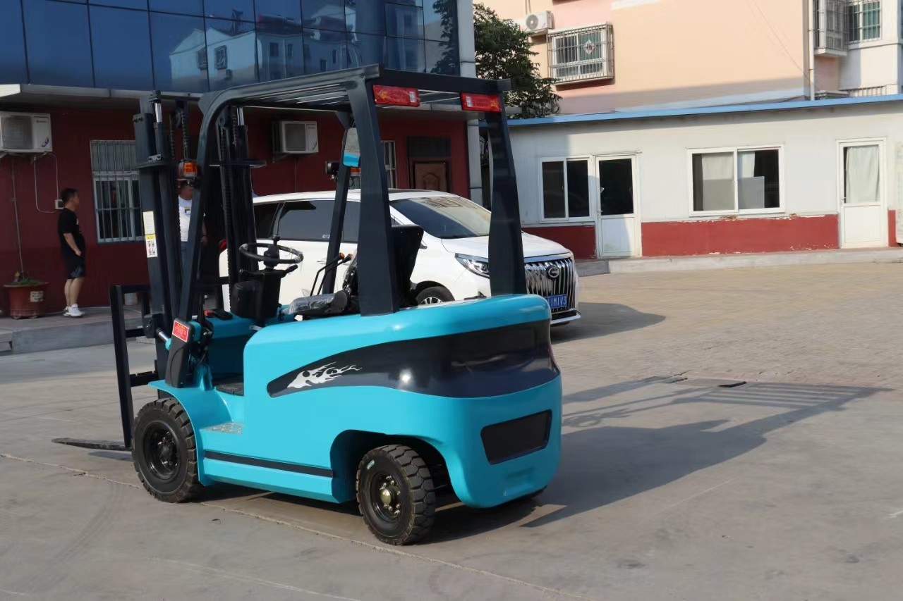 3 Stage Full Free Lift Small Electric Forklift 48V/400Ah Charger All Terrain Electric Forklift