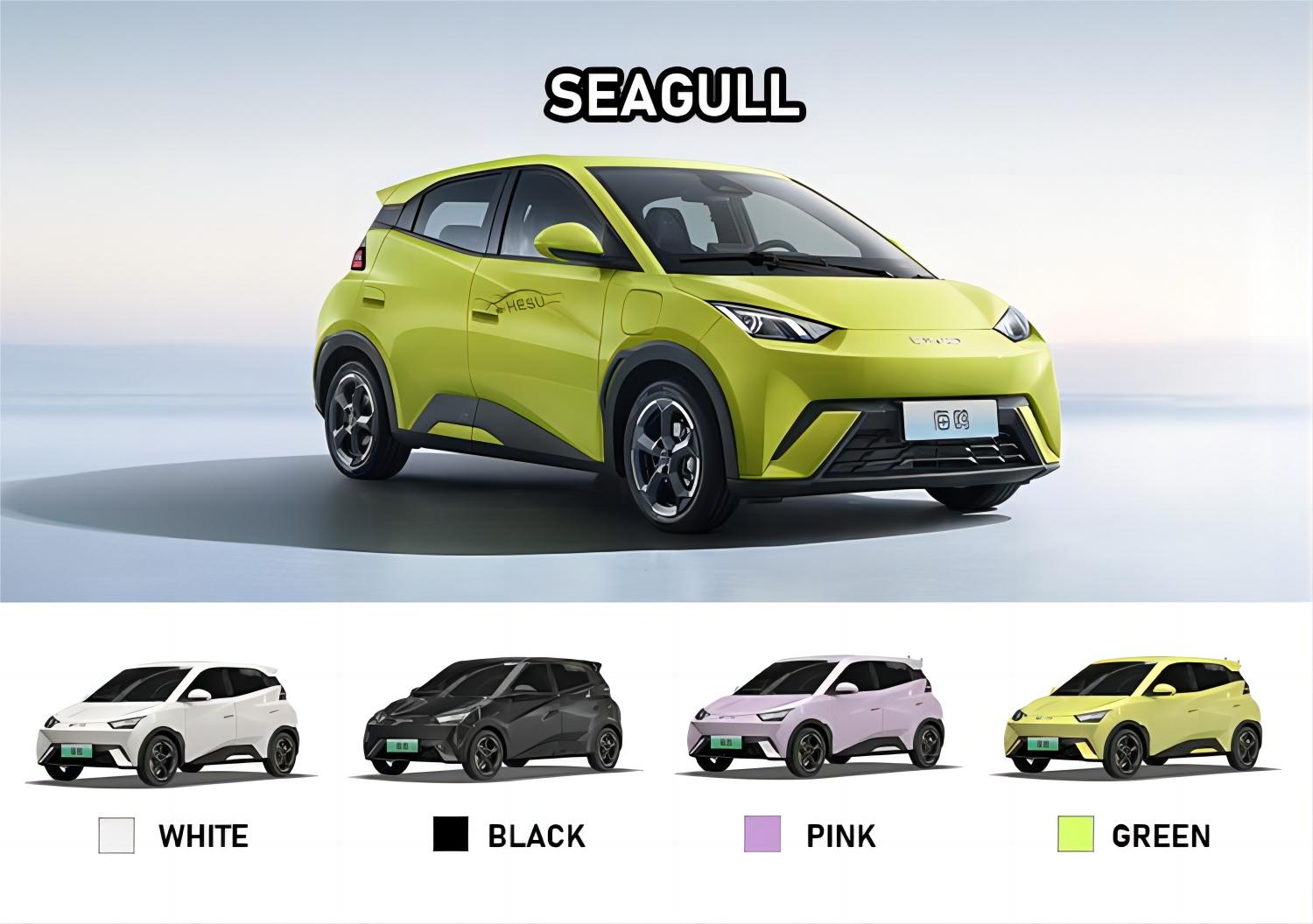 2024 MINI EV Auto Byd Seagull 5-Door 4-Seater Hatchback in 405KM Energy Vehicle Made