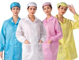 China Long Sleeve Anti Static T Shirt ESD 2.5mm Cleanroom Hooded Work Pants wholesale