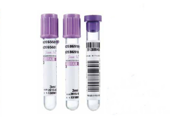 CE ISO Vacuum Blood Collection Tube with EDTA. K2/EDTA. K3 1ml-5ml PET Glass